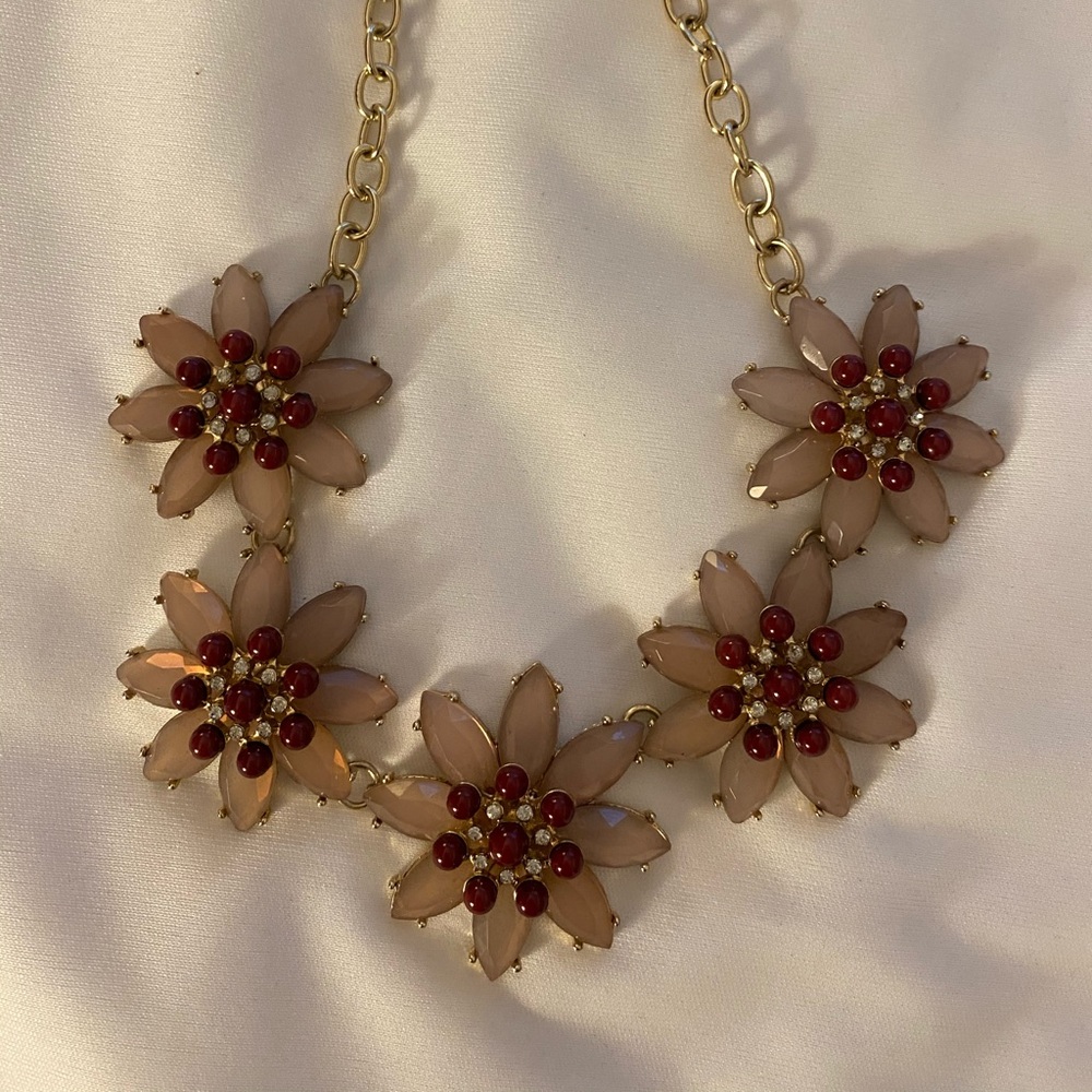 Pink statement necklace